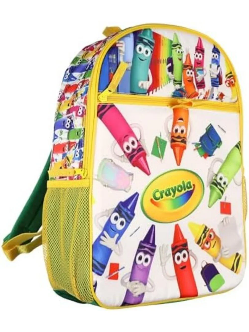 Colorful Crayon Crew Backpack Set | 3-Piece with Lunch Box & Pencil Case